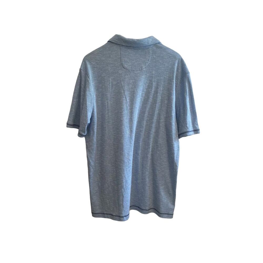 NAT NAST Luxury Originals Mens blue Polo Casual Short Sleeve Shirt Size Large - Picture 2 of 5